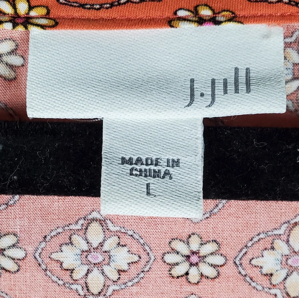 J.JILL Women's Floral Top 100‎ Rayon.